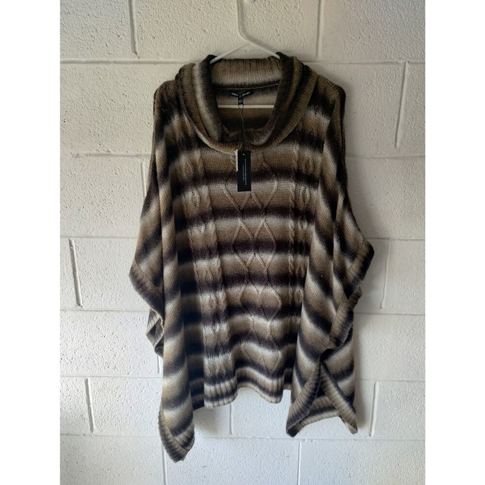 Women's large XL poncho sweater knit